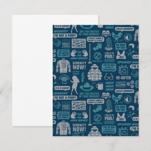 Seinfeld | Meme Pattern Notitiekaartje (Voorkant / Achterkant)