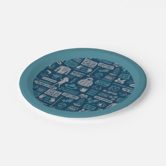 Seinfeld | Meme Pattern Papieren Bordje (Gekanteld)