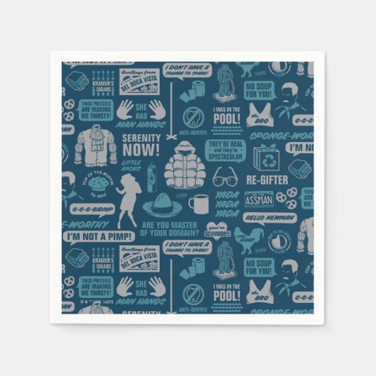 Seinfeld | Meme Pattern Servet (Voorkant)