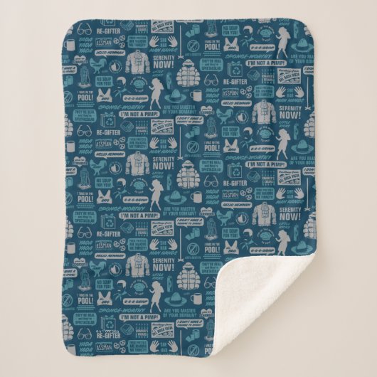 Seinfeld | Meme Pattern Sherpa Deken (Voorkant)