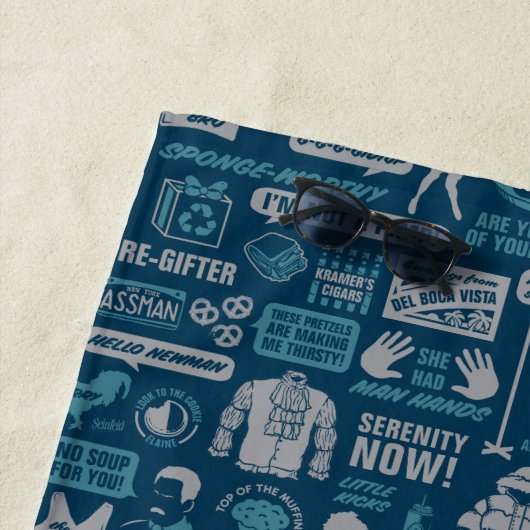 Seinfeld | Meme Pattern Strandlaken (In situ)