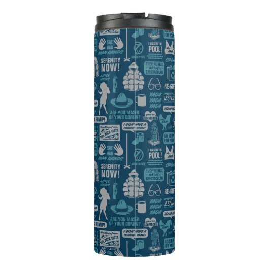 Seinfeld | Meme Pattern Thermosbeker (Achterkant)