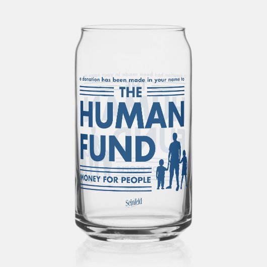 Seinfeld | Mensenfonds Blikvorm Glas (Voorkant)