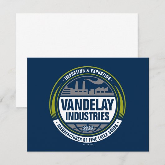 Seinfeld | Vandelay Industries Logo Notitiekaartje (Voorkant / Achterkant)