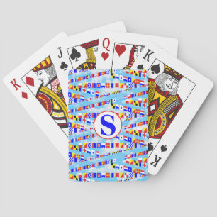 seinvlaggen voor zeelieden pokerkaarten