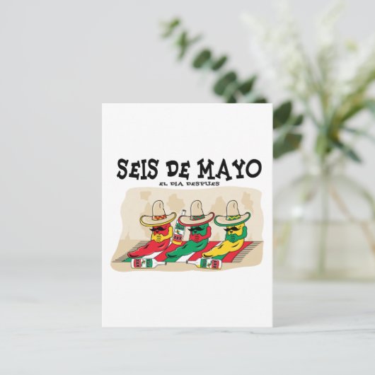 Seis De Mayo Briefkaart (Staand voorkant)