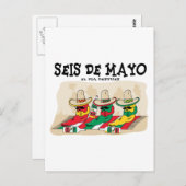 Seis De Mayo Briefkaart (Voorkant / Achterkant)