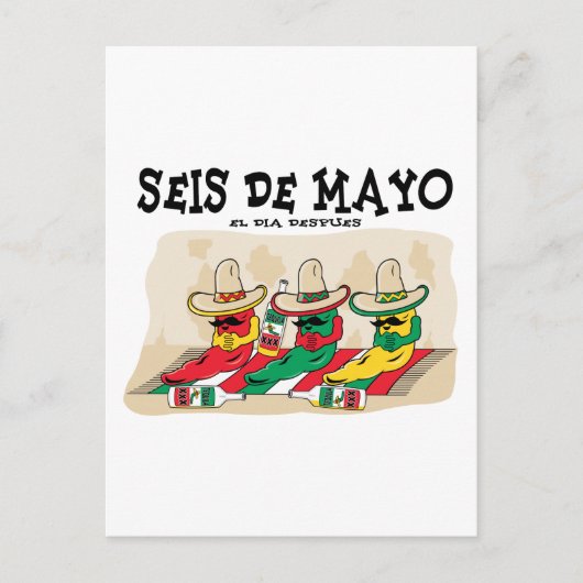 Seis De Mayo Briefkaart (Voorkant)