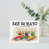 Seis De Mayo Briefkaart (Staand voorkant)