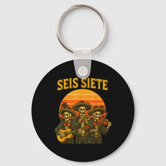 Seis Siete Grappig 67 Meme Mexicaans Los Muertos C Sleutelhanger (Voorkant)