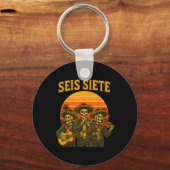 Seis Siete Grappig 67 Meme Mexicaans Los Muertos C Sleutelhanger (Voorkant)