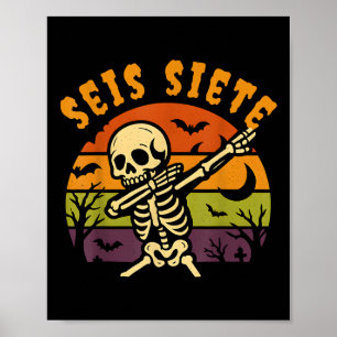 Seis Siete Spaanse Halloween 67 Jongens Kinderen Z Poster