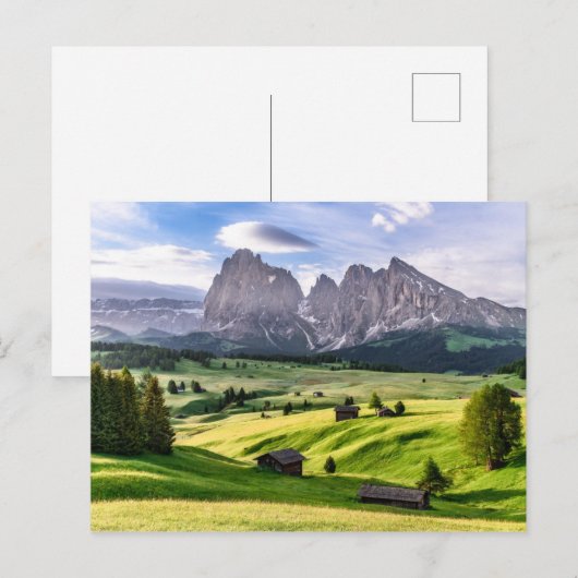 Seiser Alm | Dolomiet Alpen, Italië Briefkaart (Voorkant / Achterkant)