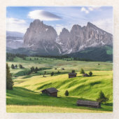 Seiser Alm | Dolomiet Alpen, Italië Glazen Onderzetter (Voorkant)
