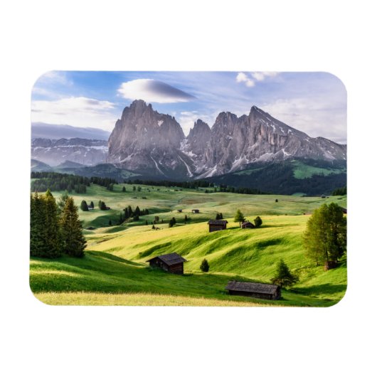 Seiser Alm | Dolomiet Alpen, Italië Magneet (Horizontaal)