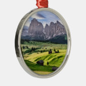 Seiser Alm | Dolomiet Alpen, Italië Metalen Ornament (Rechts)