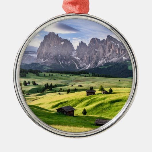 Seiser Alm | Dolomiet Alpen, Italië Metalen Ornament (Voorkant)
