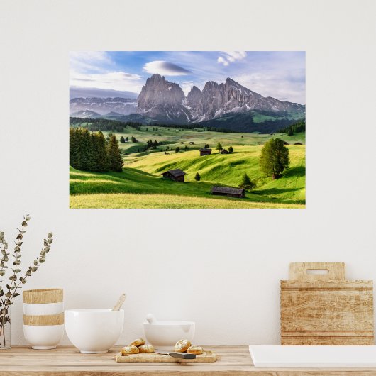 Seiser Alm | Dolomiet Alpen, Italië Poster (Keuken)