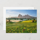 Seiser Alm, Dolomite Alps, Italië Briefkaart (Voorkant / Achterkant)