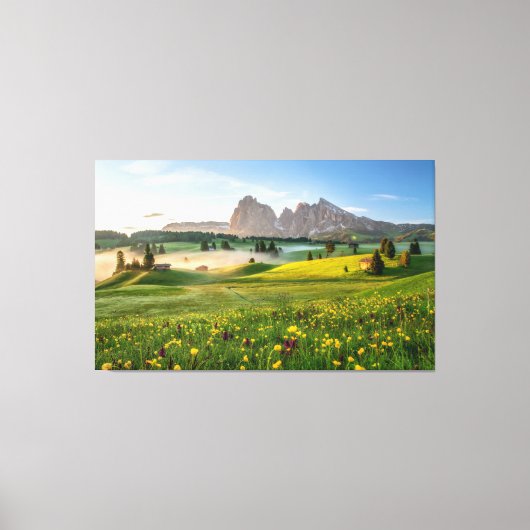 Seiser Alm, Dolomite Alps, Italië Canvas Afdruk (Voorkant)