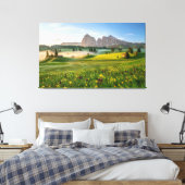 Seiser Alm, Dolomite Alps, Italië Canvas Afdruk (Insitu (Slaapkamer))