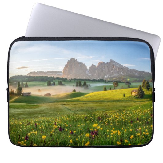 Seiser Alm, Dolomite Alps, Italië Laptop Sleeve (Voorkant)