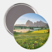 Seiser Alm, Dolomite Alps, Italië Magneet (Voorkant / Achterkant)