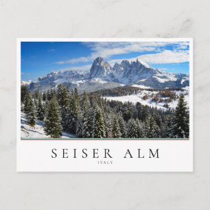 Seiser Alm, Italië in de winter Briefkaart
