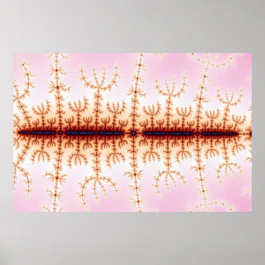 Seismische meting - Fractale kunst Poster (Voorkant)