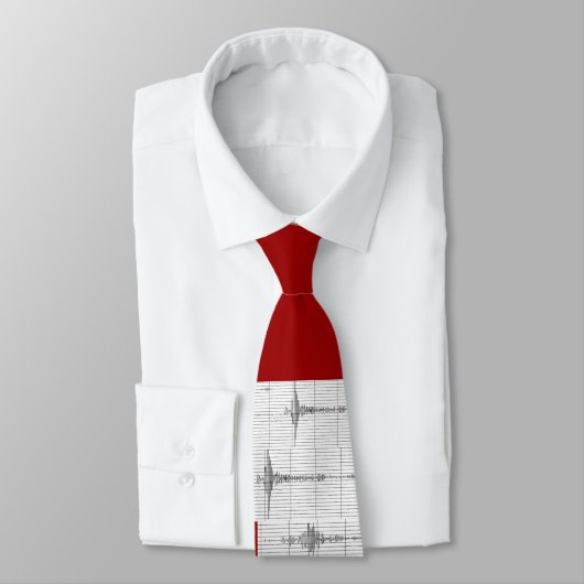 Seismogramrock versie 2 stropdas (Gebonden)