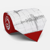 Seismogramrock versie 2 stropdas (Opgerold)