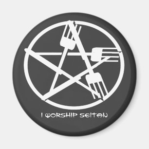 Seitan Worship Magnet