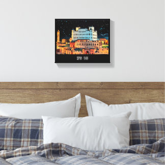 Seiyun City - Yemen Canvas Afdruk