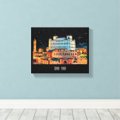 Seiyun City - Yemen Canvas Afdruk (Insitu (Houten vloer))