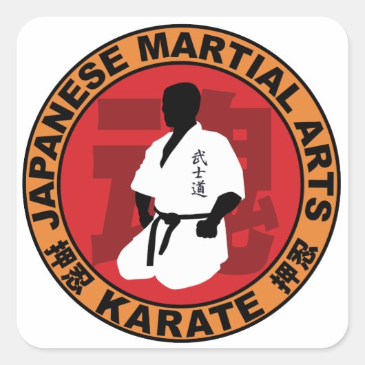 seiza vierkante sticker (Voorkant)