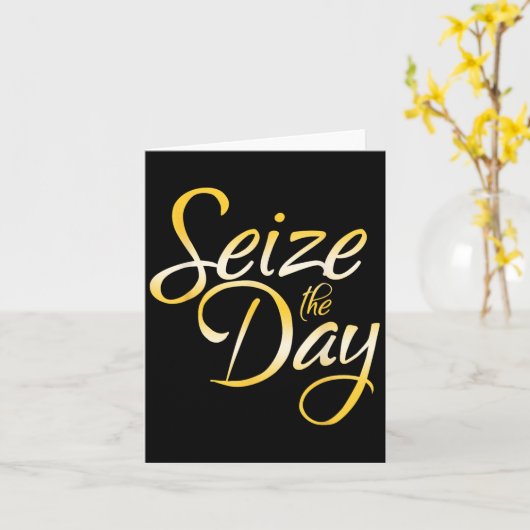 Seize The Day  Kaart (Gele Bloem)