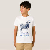 "Seize the Moo-ment" Custom Boy's T-shirt (Voorkant volledig)