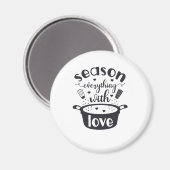 Seizoen Alles met een liefdeskoelkast magneet (Voorkant / Achterkant)