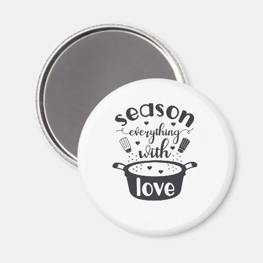 Seizoen Alles met een liefdeskoelkast magneet (Voorkant / Achterkant)