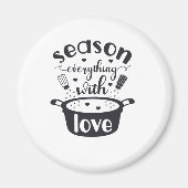 Seizoen Alles met een liefdeskoelkast magneet (Voorkant)
