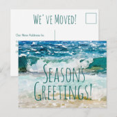 Seizoen begroet nieuw huis aankondigingskaart (Voorkant / Achterkant)