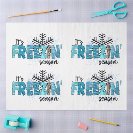 Seizoen bevriezen Aanpassen Tissuepapier (Craft)