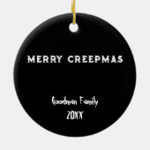 Seizoen Creepings Kerstmis Skelet Keramisch Ornament (Achterkant)