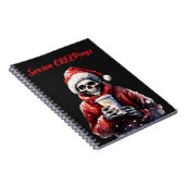 Seizoen Creepings Kerstmis Skelet Notitieboek (Rechterzijde)