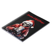 Seizoen Creepings Kerstmis Skelet Notitieboek (Linkerzijde)