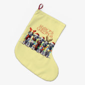 SEIZOEN DALMATIËRS STOCKING STYLEDBYTRREAL GROTE KERSTSOK (Voorkant (Hangend))