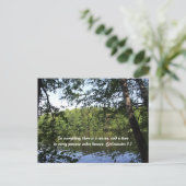Seizoen Ecclesiastes Lake Forest Briefkaart (Staand voorkant)