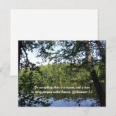 Seizoen Ecclesiastes Lake Forest Briefkaart (Voorkant / Achterkant)