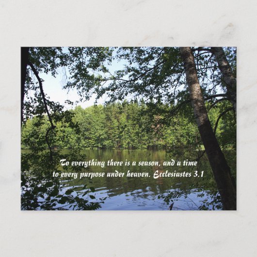 Seizoen Ecclesiastes Lake Forest Briefkaart (Voorkant)