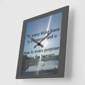 Seizoen- en tijdklok vierkante klok (Hoek)